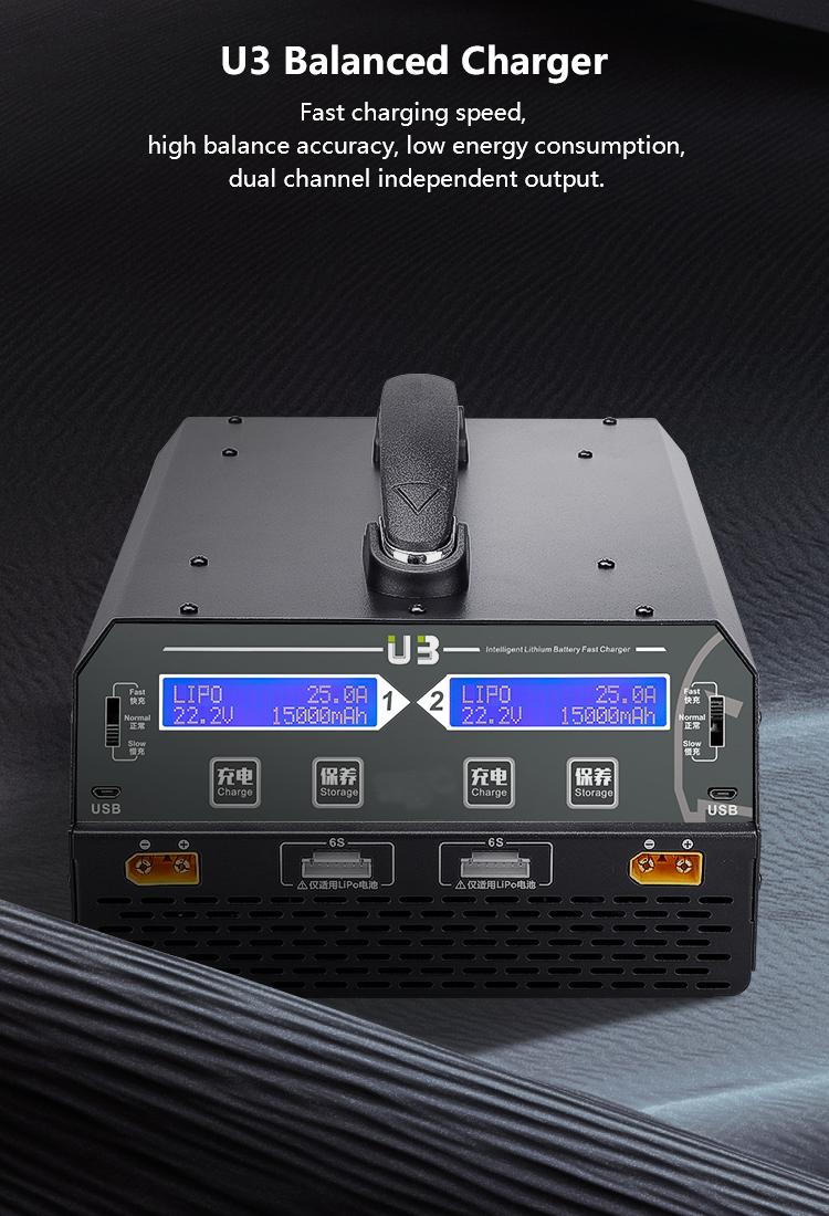 U3 1200W25A Dual Channels Intelligent Balance Charger Details 02