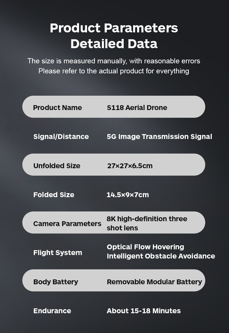 S118 Aerial Drone Details 16