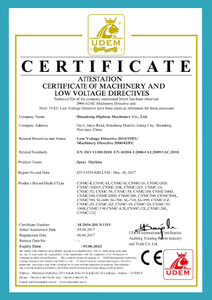  CE Certificate 