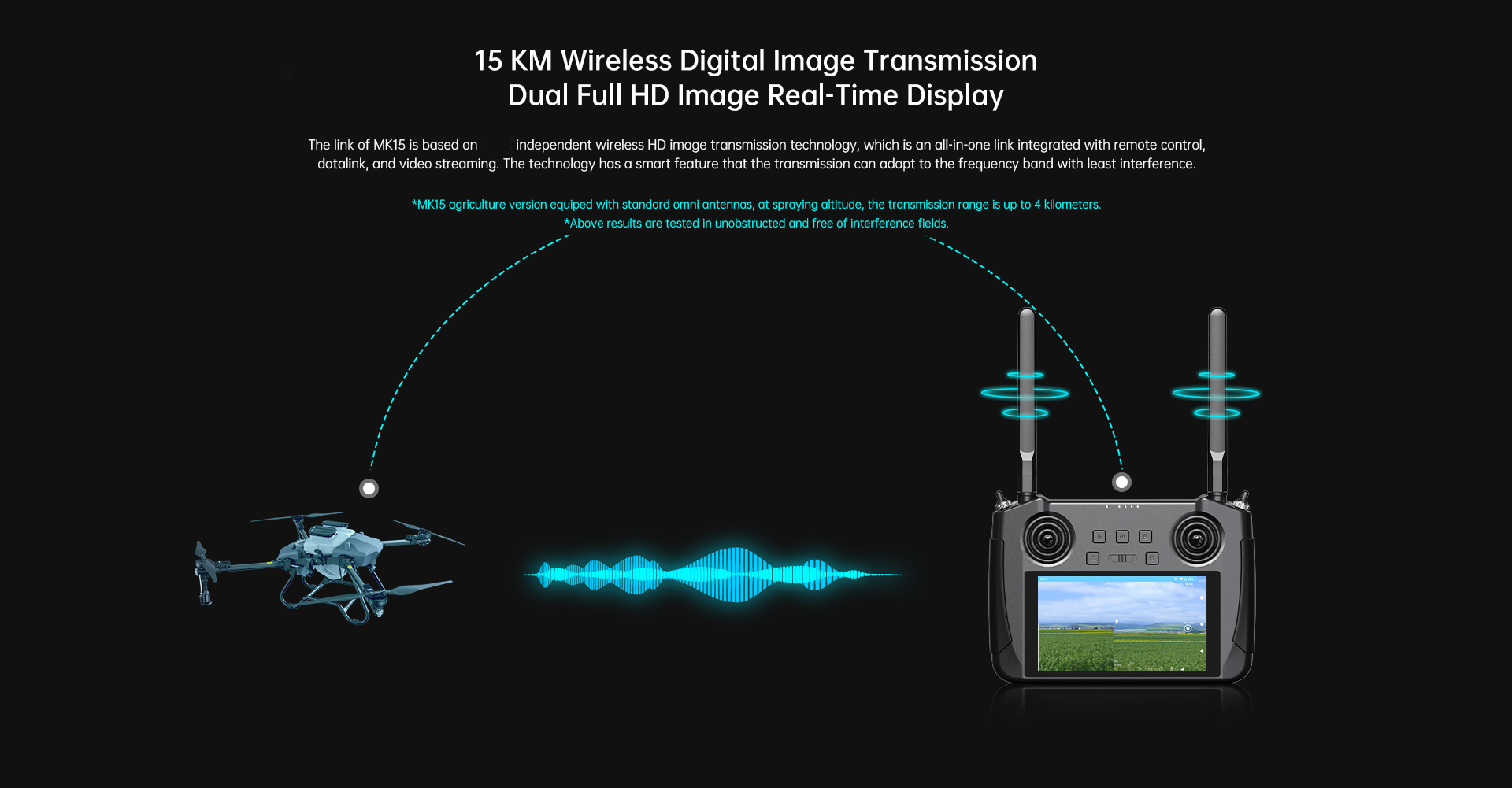 MK15 Agriculturedrone Mini HD Smart Controller Details 02